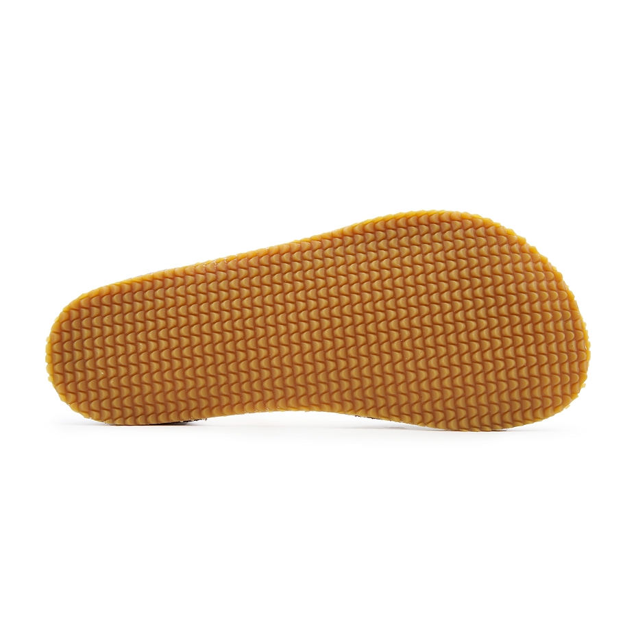 Women's barefoot leather sandals Zina brown