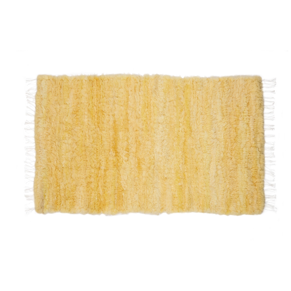 Wool carpet Relugan, natural yellow