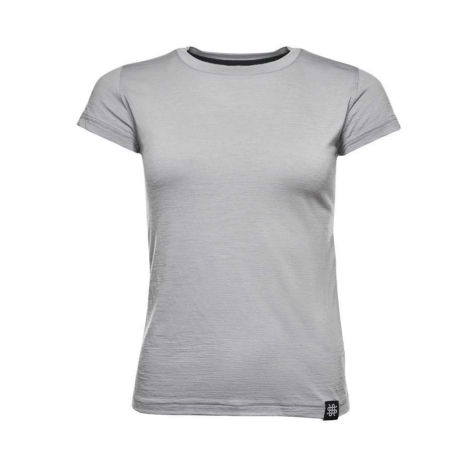 Women’s Merino Short Sleeve T-shirt Woolee Grey