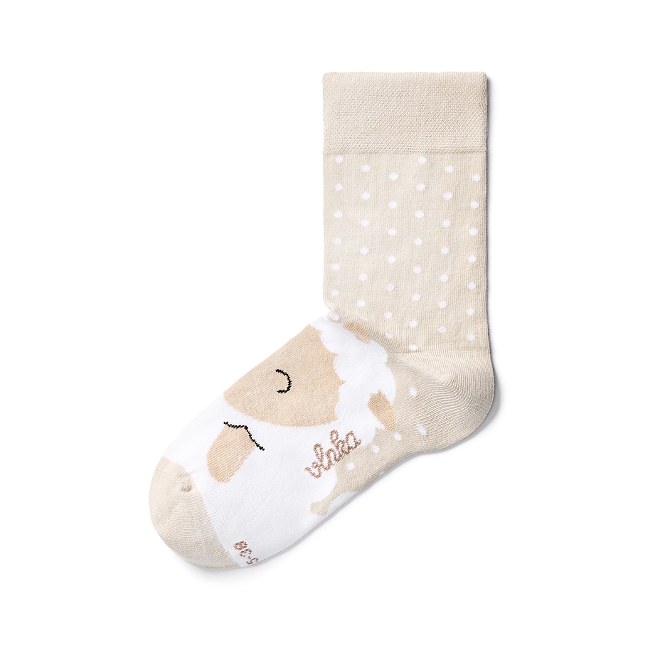 Vlnka Cotton Socks Sheep Beige