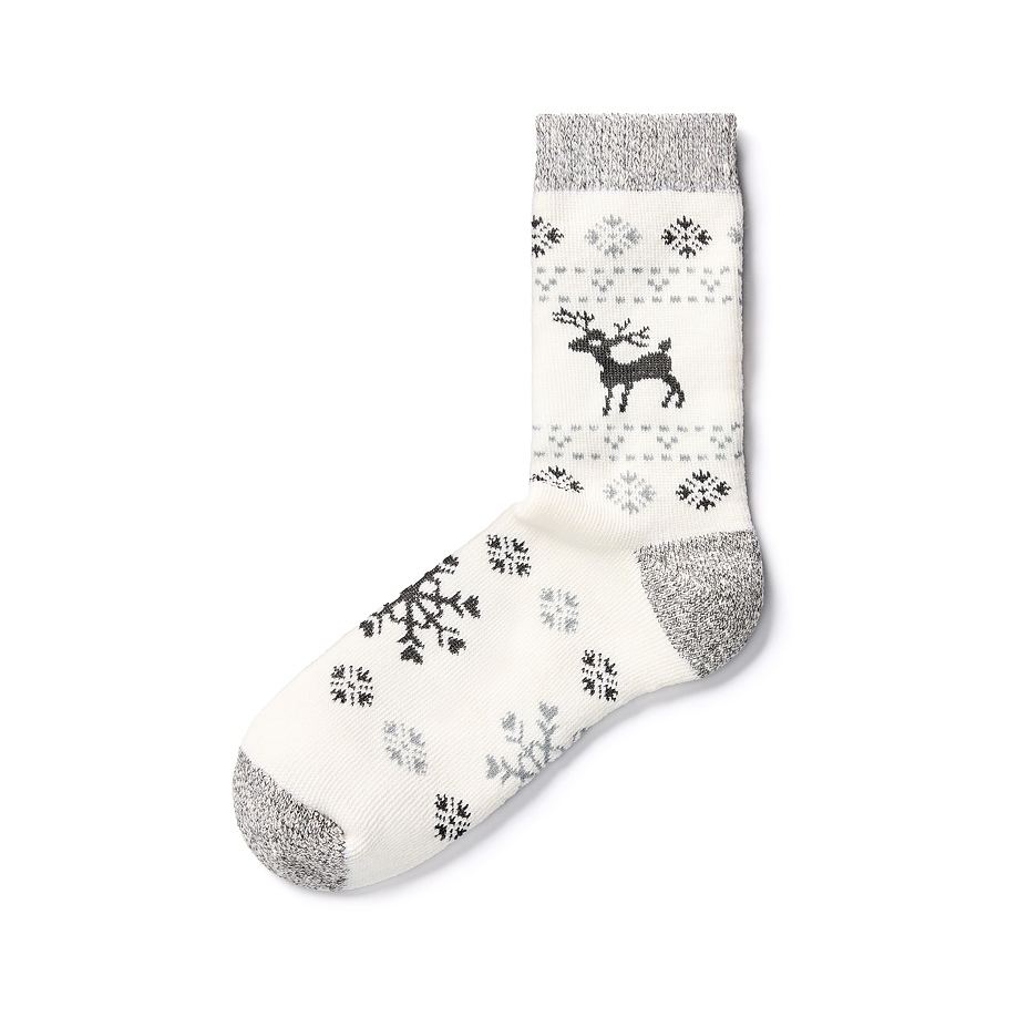 Merino Wool Socks Grey Deer
