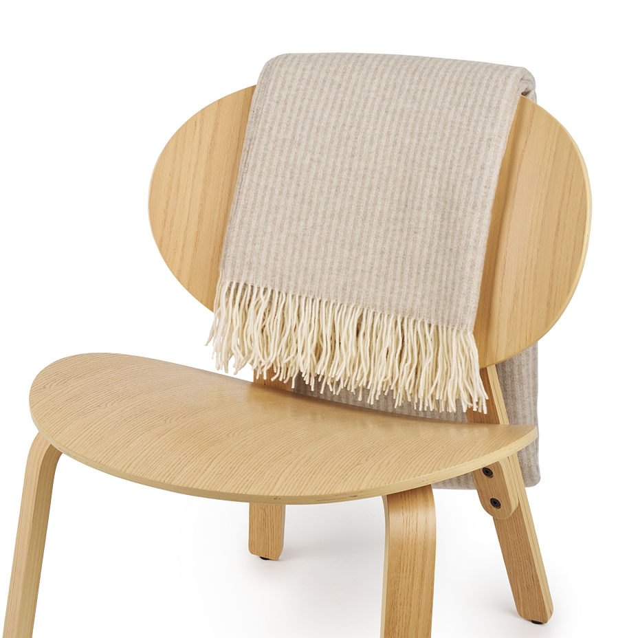 Merino Wool Wrap with Cashmere Cream