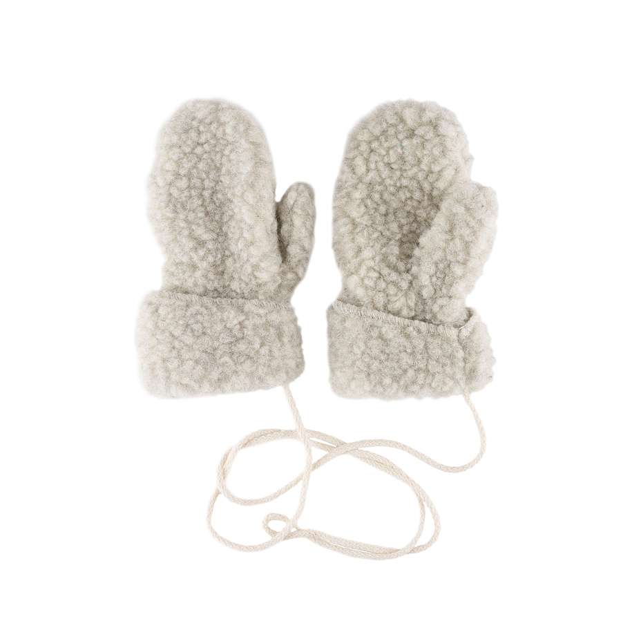 Children's Sheep Wool Mittens Gray