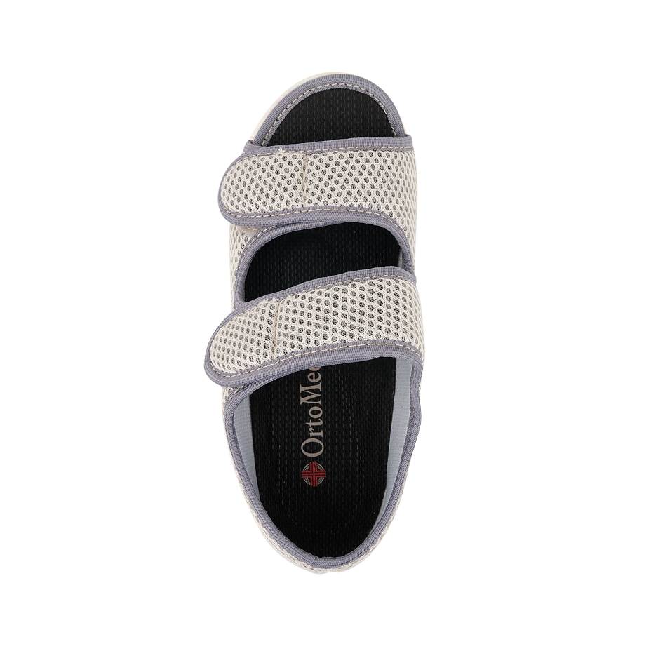 Breathable bandage shoes gray