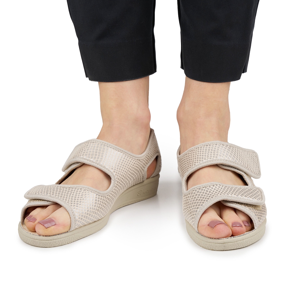 Women's bandage sandals for bunions Marina beige