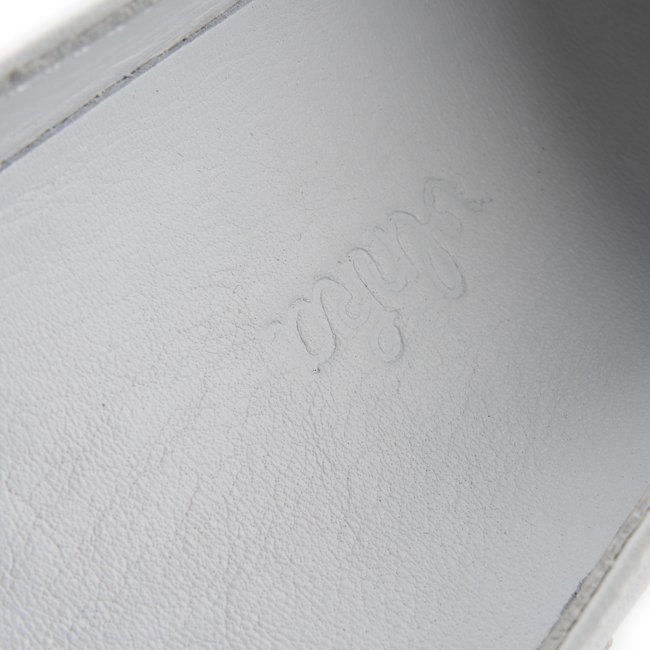 Women's leather ballerina flats Melisa white