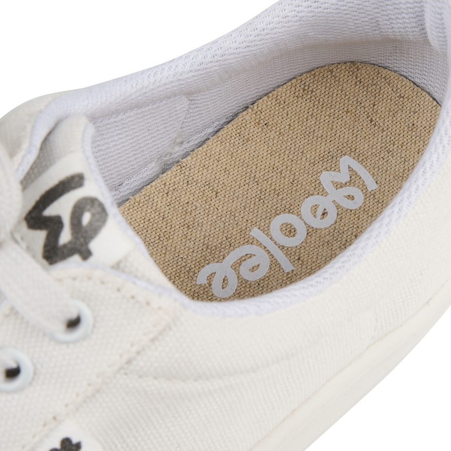 Men’s barefoot textile sneakers Oxy white