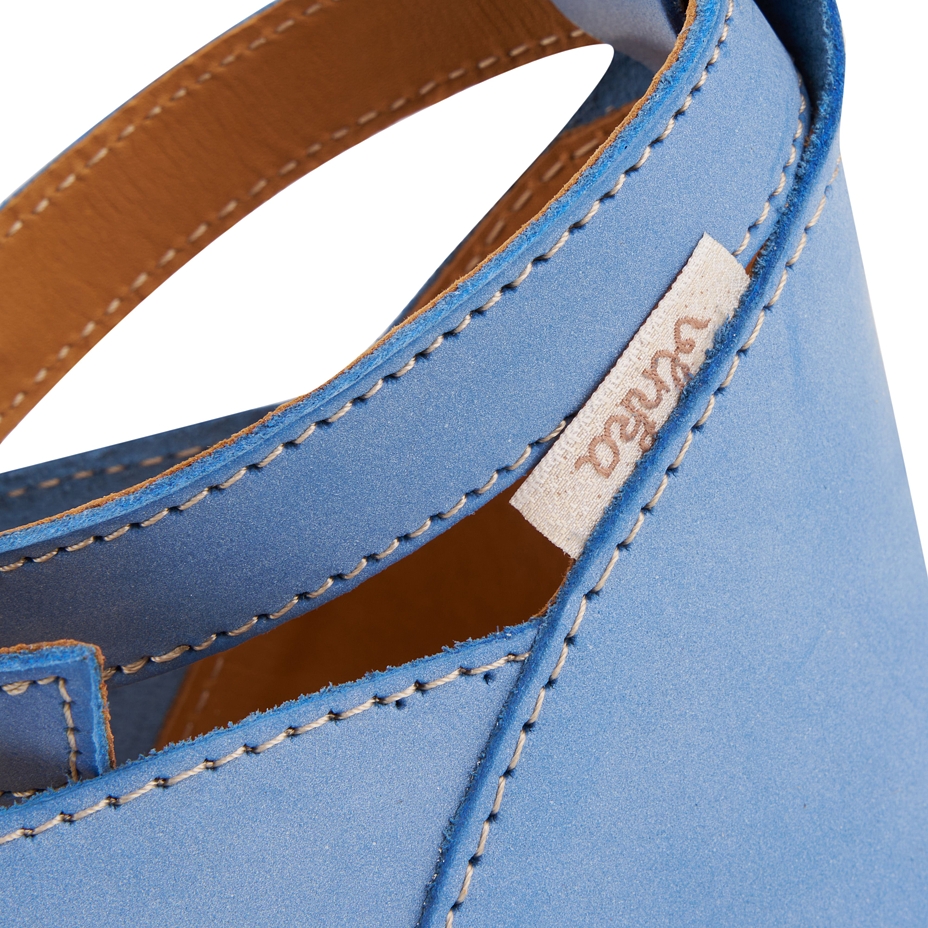 Women's barefoot leather sandals Mildred blue