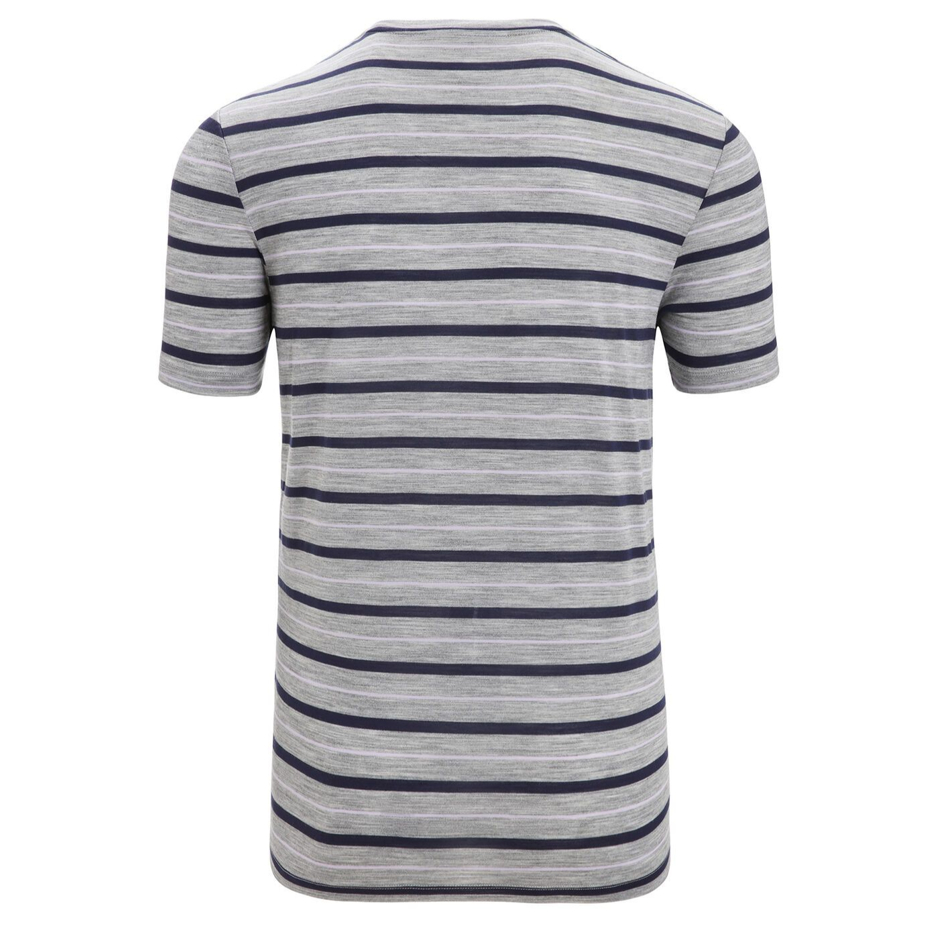 Men's T-shirt Merino Blend Wave SS Tee Stripe Icebreaker Metro