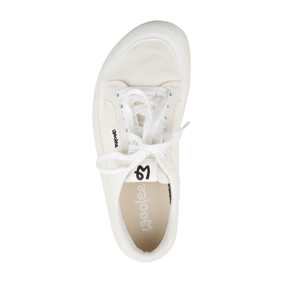 Women’s barefoot textile sneakers Oxy white