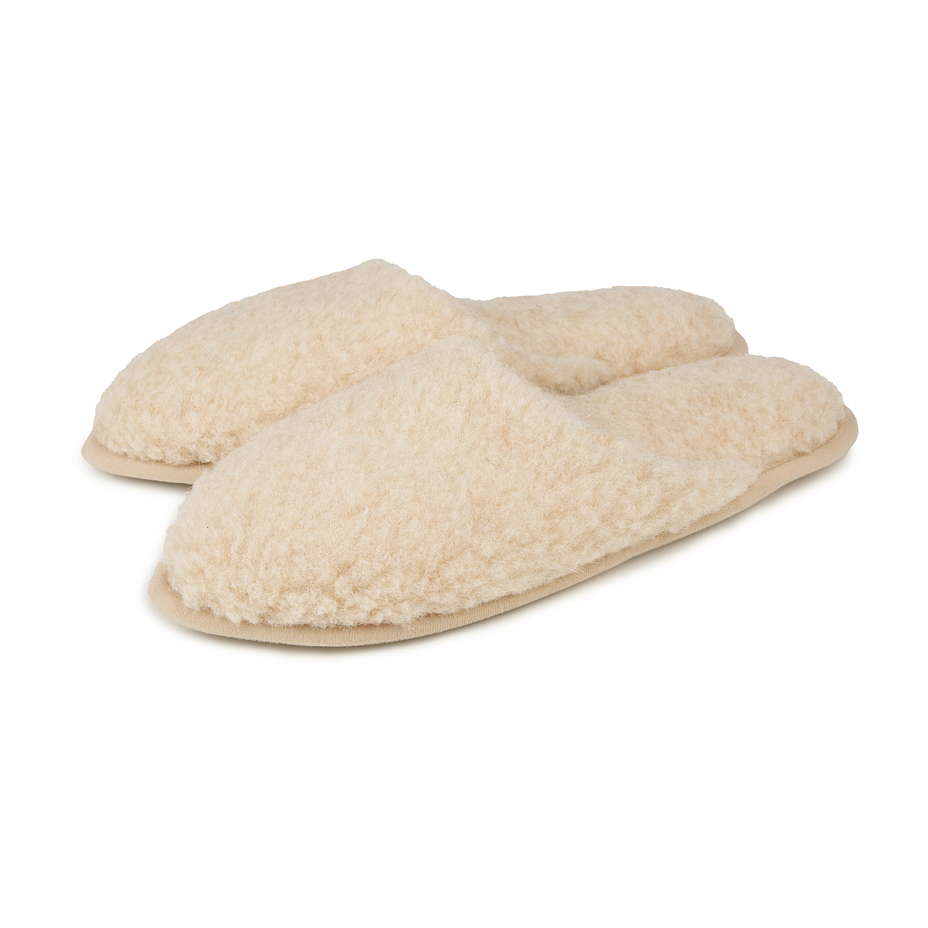 Women's wool slippers Lenka beige