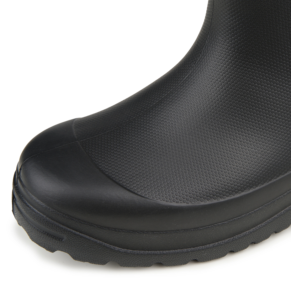 Insulated women's high wellies with wool insert black