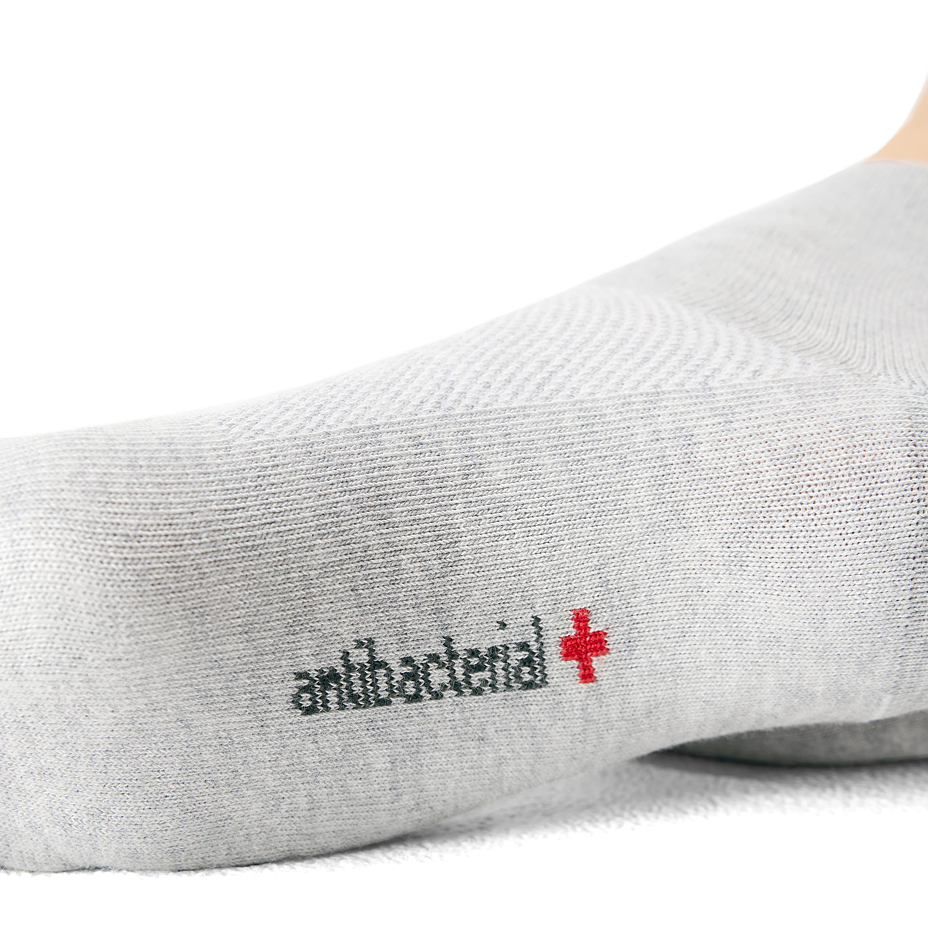 Medical cotton antibacterial socks with silver, grey