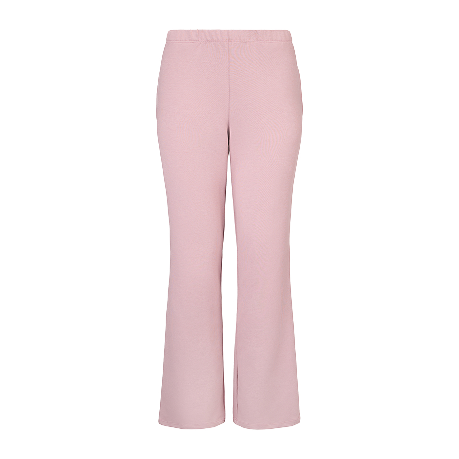 Women's cotton elastic waist sweatpants pink