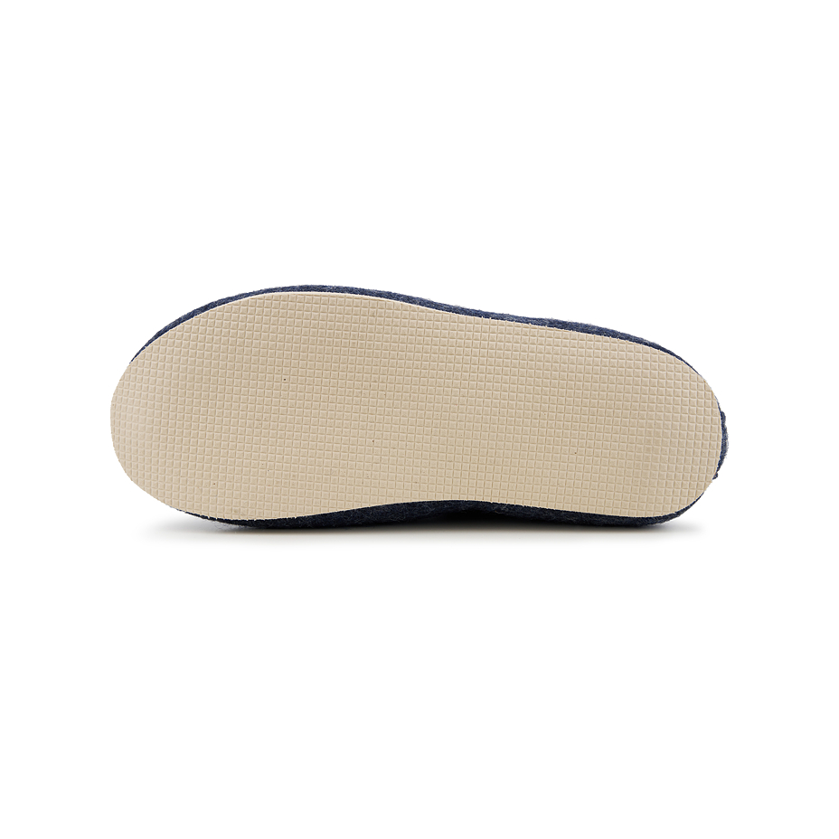 Children's wool felt slippers Mika blue