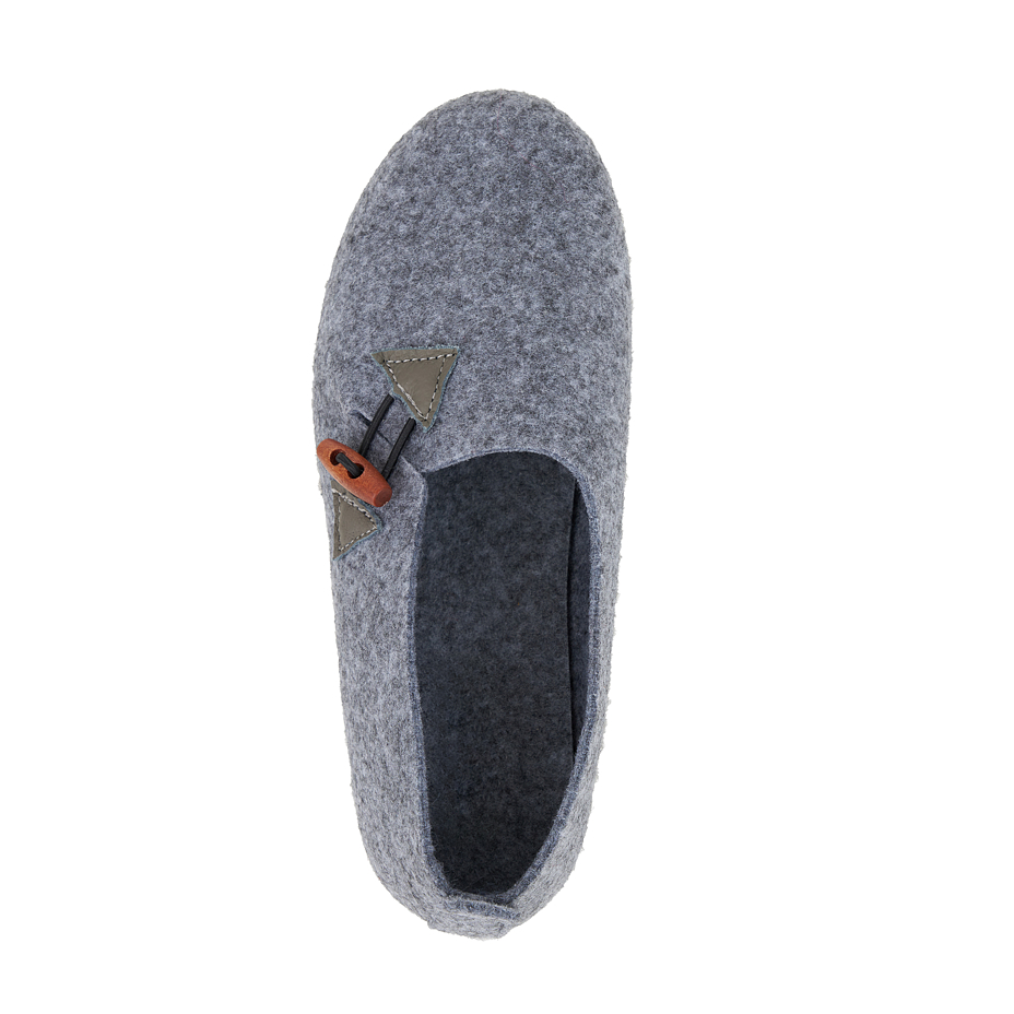 Women's wool felt slippers Marisa gray
