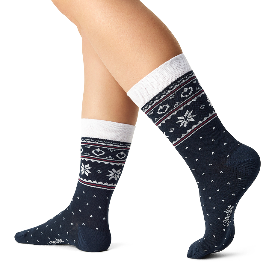 3 pairs of Christmas socks in a gift box