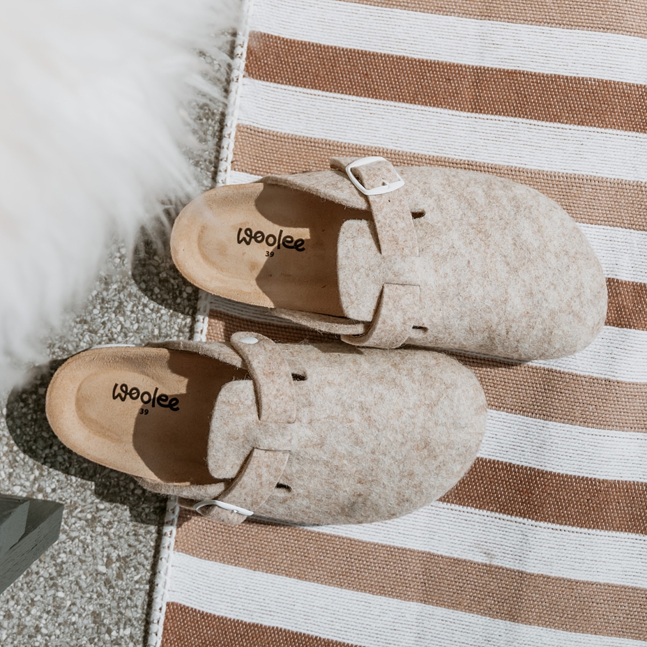 Women's orthopedic cork slippers Michaela beige
