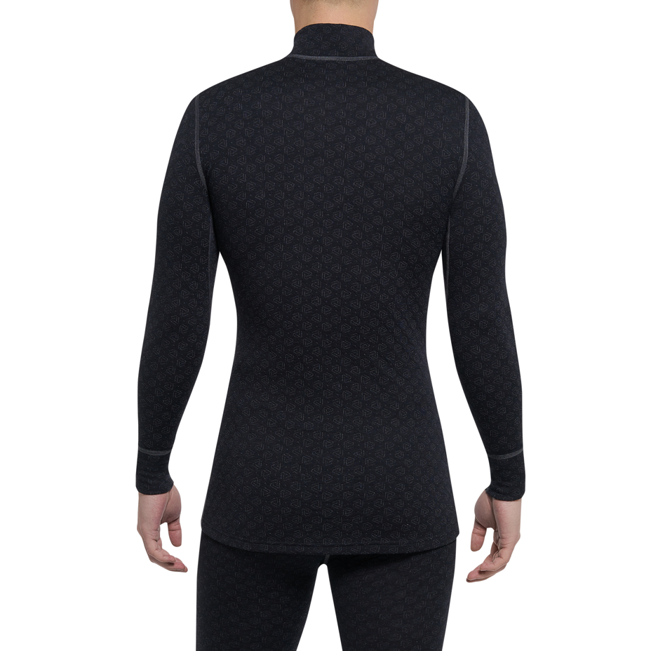 Men's Performance MERINO XTREME THERMOWAVE Top with Zip Black