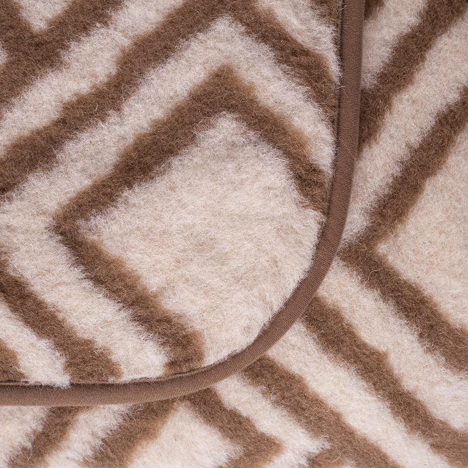 Double-Layer Wool Blanket Patterned