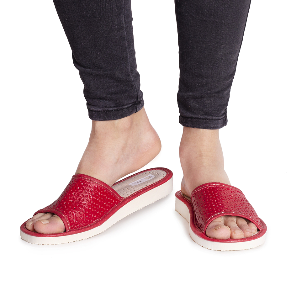 Women's Open-Toe Leather Summer Slip-on Shoes