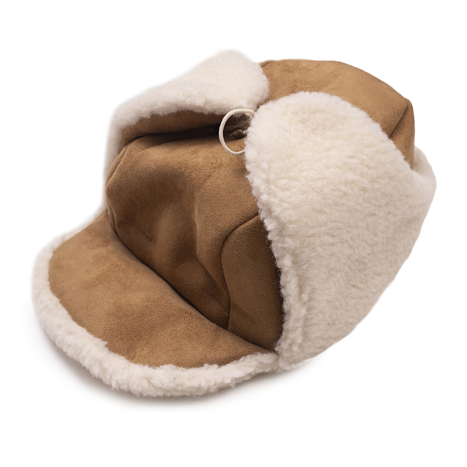 Suede Bomber Hat Brown