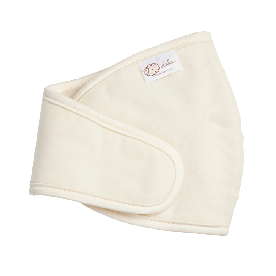 Merino wool knee brace natural