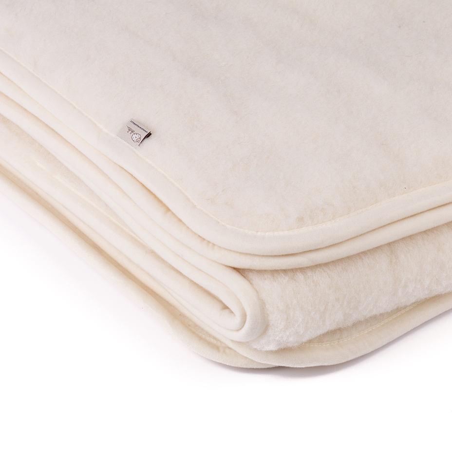 Single-Layer Wool Blanket Natural