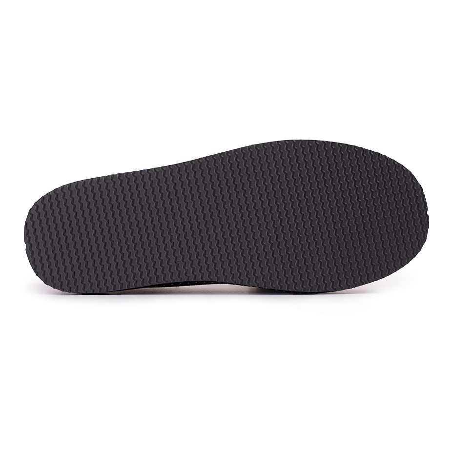 Leather Salašky Slippers with Wool Lining Dark Blue