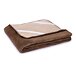 Wool Mattress Topper with Lining Brown