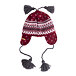 Vlnka Kids’ Wool Hat with Earflaps V20 Red