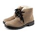 Women's Leather Winter Boots with Sheep Wool Amelie Beige