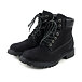 Women's leather farmer's boots Woolee black