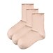 3 pairs of orthopedic cotton socks without elastic band beige