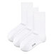 3 pairs of cotton socks with orthopedic hem white