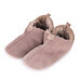 Leather Andy Slippers with Wool Lining Beige