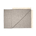 Wool Throw Grey Herringbone