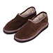 Leather Salašky Slippers with Wool Lining Brown