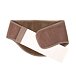 Kidney belt with elastic band, Merino and camel wool, brown