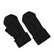 Traditional Wool Mittens Black