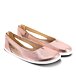 Bellissima Leather Barefoot Ballerina Pumps Pink
