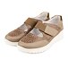 Women's leather Velcro sneakers Valerie brown