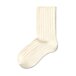 Loose Top Merino Socks White