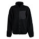 Men's fleece sweatshirt with two-way zipper black