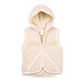 Kids’ Hooded Wool Vest Natural