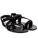 Flexi Leather Barefoot Sandals Black