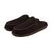 Men’s Erik Leather Slippers with Wool Lining Brown