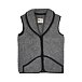Wool Vest with Collar Dark Grey