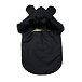 Footmuff  with Wool Lining and Fur Trim Black