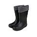 Insulated women's high wellies with wool insert black